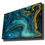 Wallity Cuadro Decorativo sobre Lienzo 70 x 100 cm Azul, Azul Marino y Dorado